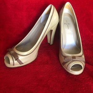 Cream Patent Leather Heels